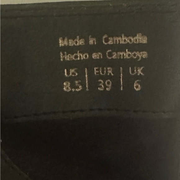 Aldo Over the Knee Velvet Suede Textured Boots, Black, Size 8.5 - Picture 10 of 11